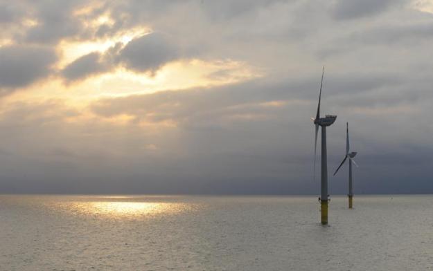Adwen turbines at Alpha Ventus wind farm in the German North Sea. Copyright: Adwen GmbH / J. Oelker.